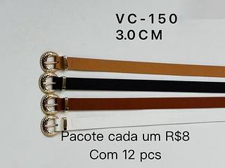 Cinto so vende pacote cada um R$ 8 (com 12 pcs
