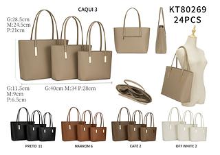 Bolsa grande com kit 3 ( pacote mais barato