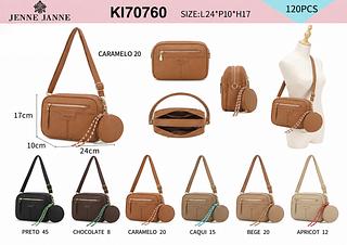 Bolsa média com porta moeda junto (pacote cada um fazer R$30