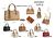 Bolsa média feminina ( pacote mais barato