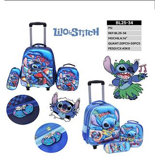 Mochila kit3 com carrinho ( pacote cada um fazer R$ 115