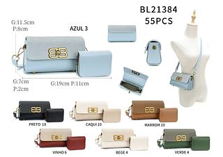 Bolsa com porta cartão junto qualidade bom. ( pacote mais barato