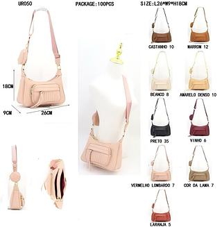 Bolsa transversal média (pacote cada um fazer R$35