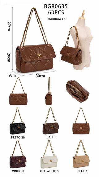 Bolsa feminina média com qualidade bom ( pacote mais barato