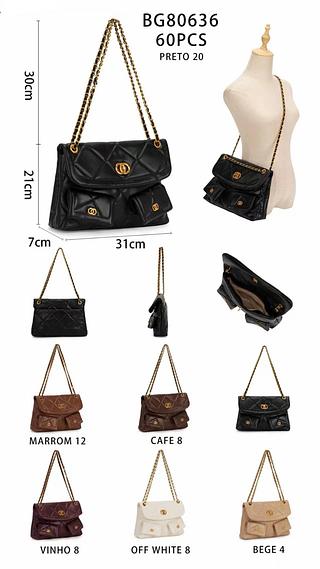 Bolsa feminina média com qualidade bom ( pacote mais barato