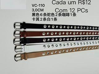 Cinto so vende pacote cada um R$ 12 (com 12 pcs