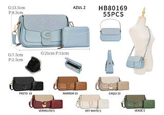 Bolsa com porta cartão junto qualidade bom( pacote mais barato )