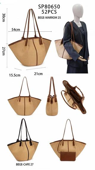 Bolsa verão de palha grande (pacote mais barato