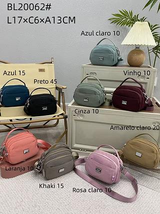 Bolsa transversal de tecido qualidade bom (pacote cada um fazerR$ 23