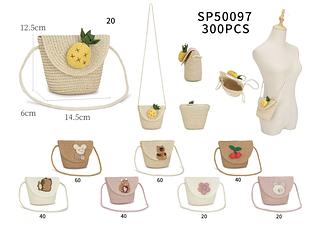 Bolsa de palha pequeno (pacote cada um fazer-R$13)