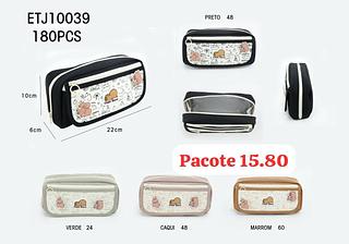 Estojo feminina (pacote cada um R$15.8 Só vende pacote