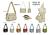 Bolsa transversal nylon ( pacote mais barato