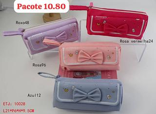 Estojo feminina (pacote cada um R$10.8 Só vende pacote