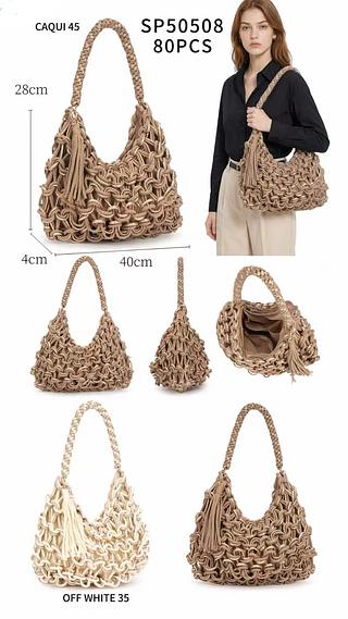 Bolsa verão de palha grande (pacote mais barato