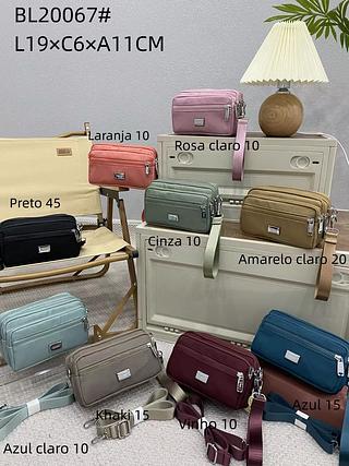 Bolsa transversal de tecido qualidade bom (pacote cada um fazerR$ 23