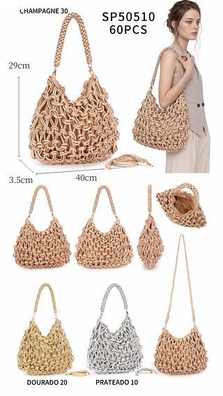 Bolsa verão de palha grande (pacote mais barato