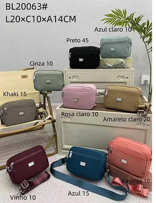 Bolsa transversal de tecido qualidade bom (pacote cada um fazerR$ 23