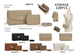 Bolsa feminina Com porta cartão junto (pacote cada um fazer R$ 37