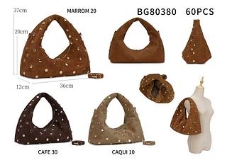 Bolsa material camurça média qualidade bom(pacote mais barato