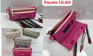 Estojo feminina (pacote cada um R$10.8 Só vende pacote