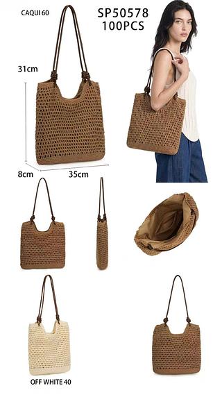 Bolsa verão de palha grande (pacote mais barato
