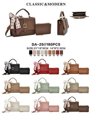 Bolsa com carteira junto (pacote cada um mais barato