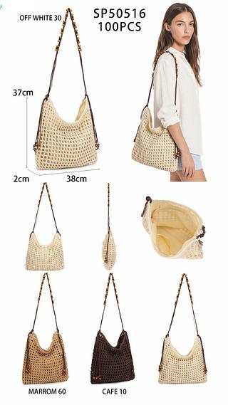Bolsa verão de palha grande (pacote mais barato