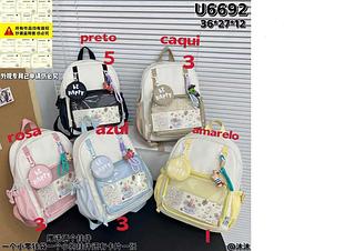 Mochila média Qualidade bom(pacote mais barato